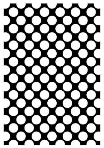 Printed Wafer Paper - Large Polkadot Black - Click Image to Close